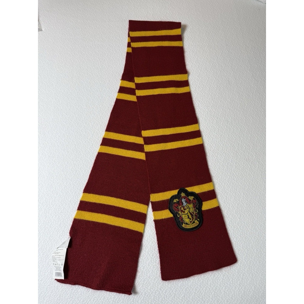 Harry Potter Warner‎ Brothers Red & Yellow Gryffindor Long Scarf 60" Long